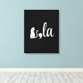Comma La Kamala Harris - cat mom for Kamala キャンバスプリント (インサイチュ (ウッドフロア))