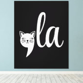 Comma La Kamala Harris - cat mom for Kamala キャンバスプリント (インサイチュ (ウッドフロア))