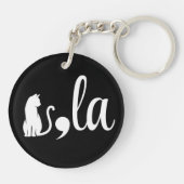 Comma La Kamala Harris - cat mom for Kamala キーホルダー (裏面)