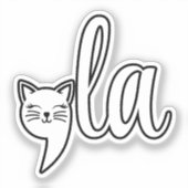 Comma La Kamala Harris - cat mom for Kamala シール (正面)