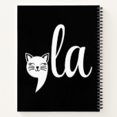 Comma La Kamala Harris - cat mom for Kamala ノートブック (裏面)