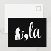 Comma La Kamala Harris - cat mom for Kamala ポストカード (正面/裏面)