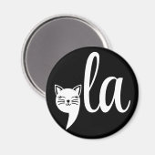 Comma La Kamala Harris - cat mom for Kamala マグネット (正面/裏面)