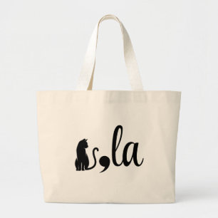 Comma La Kamala Harris - cat mom for Kamala ラージトートバッグ