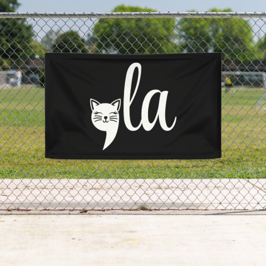 Comma La Kamala Harris - cat mom for Kamala 横断幕 (インサイチュ)