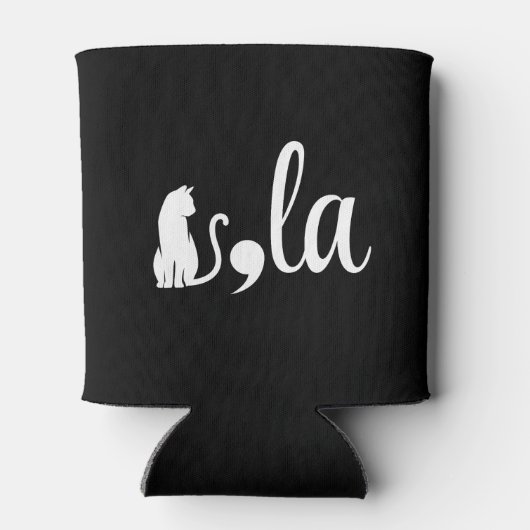 Comma La Kamala Harris - cat mom for Kamala 缶クーラー (裏面)