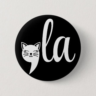 Comma La Kamala Harris - cat mom for Kamala 缶バッジ