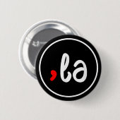 Comma + La Kamala Harris For President 2024 缶バッジ (正面&裏面)