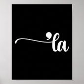 Comma La Kamala Harris Punctuation La Election Vot ポスター (正面)