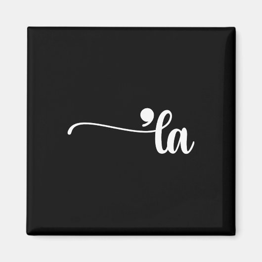 Comma La Kamala Harris Punctuation La Election Vot マグネット (正面)