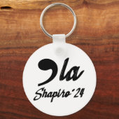 Comma-La Kamala Harris Shapiro 2024 Curssive キーホルダー (裏面)
