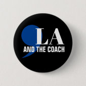 Comma La Kamala Harris Tim Walz Coach 2024コマラ 缶バッジ (正面)