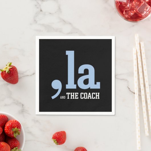 Comma La Kamala Harris Tim Walz Coach 2024 スタンダードカクテルナプキン (インサイチュ)