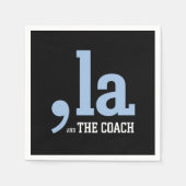 Comma La Kamala Harris Tim Walz Coach 2024 スタンダードカクテルナプキン (正面)