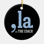 Comma La Kamala Harris Tim Walz Coach 2024 セラミックオーナメント (正面)