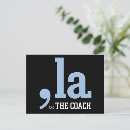 Comma La Kamala Harris Tim Walz Coach 2024 ポストカード (スタンド正面)