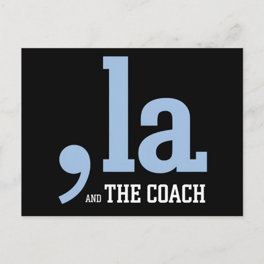 Comma La Kamala Harris Tim Walz Coach 2024 ポストカード (正面)