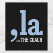 Comma La Kamala Harris Tim Walz Coach 2024 ワインラベル (シングルラベル)