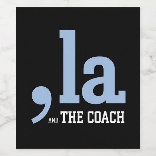 Comma La Kamala Harris Tim Walz Coach 2024 ワインラベル (シングルラベル)