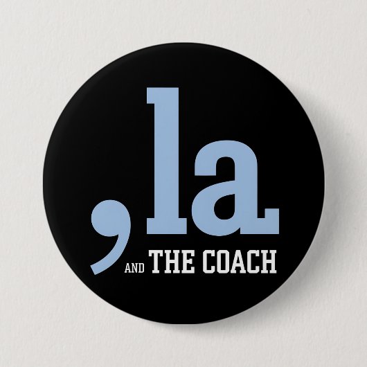 Comma La Kamala Harris Tim Walz Coach 2024 缶バッジ (正面)