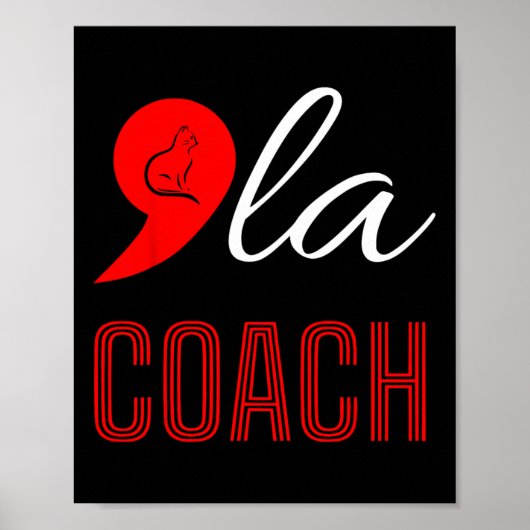 Comma La Kamala Harris Tim Walz Coach 2024 La Comm ポスター (正面)