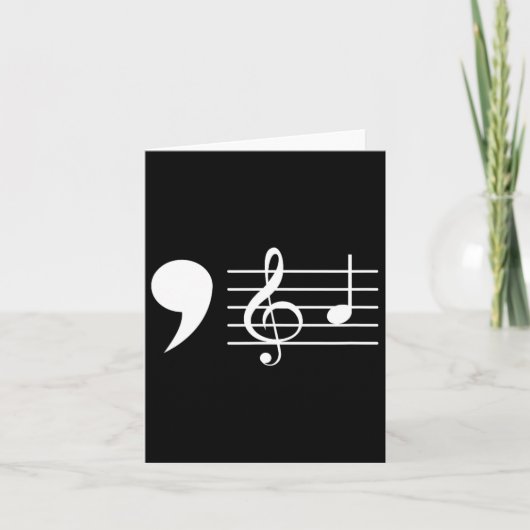 Comma La Music Notes Kamala Harris Music先生E カード (正面)