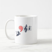 Comma La Music Notes Kamala Harris Music先生E コーヒーマグカップ (左)