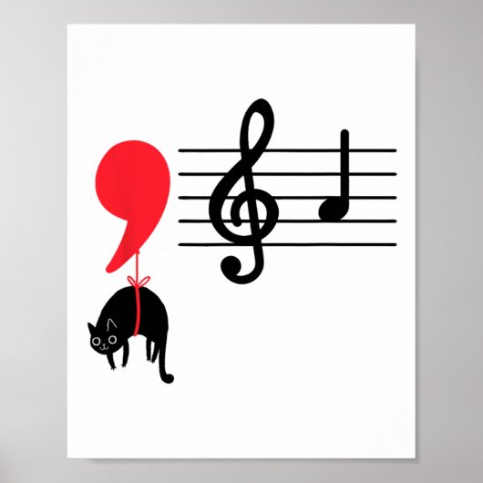 Comma La Music Notes Kamala Harris Music先生E ポスター (正面)