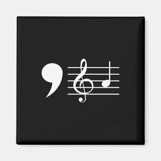 Comma La Music Notes Kamala Harris Music先生E マグネット (正面)
