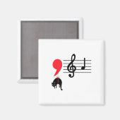 Comma La Music Notes Kamala Harris Music先生E マグネット (正面/裏面)