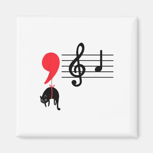 Comma La Music Notes Kamala Harris Music先生E マグネット (正面)