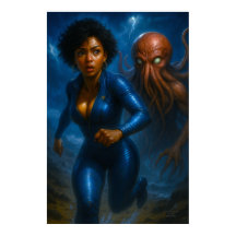 Commander Gail Kween vs Grotesque Octopus | アニメ 