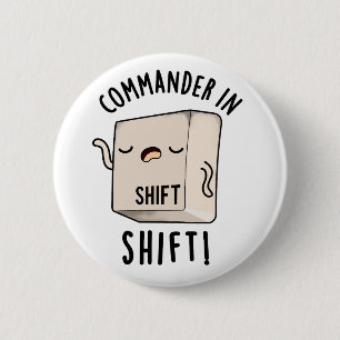 Commander In Shirtキーボードパおもしろいン 缶バッジ