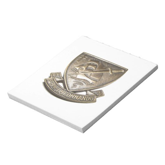 Commando Kieffer - Insigne 1er BFMC ノートパッド (回転)