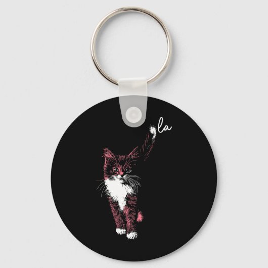 Commas La Kamala Harris Cat Kitten Cute Adorable T キーホルダー (正面)