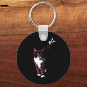 Commas La Kamala Harris Cat Kitten Cute Adorable T キーホルダー (正面)