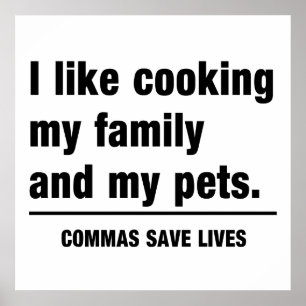 Commas Save Lives ポスター