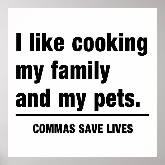 Commas Save Lives ポスター (正面)