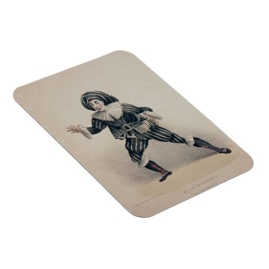 Commedia dell'ArのGrimaldi as Scaramouche マグネット (右側)