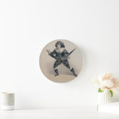 Commedia dell'ArのGrimaldi as Scaramouche ラウンド壁時計 (ホーム)