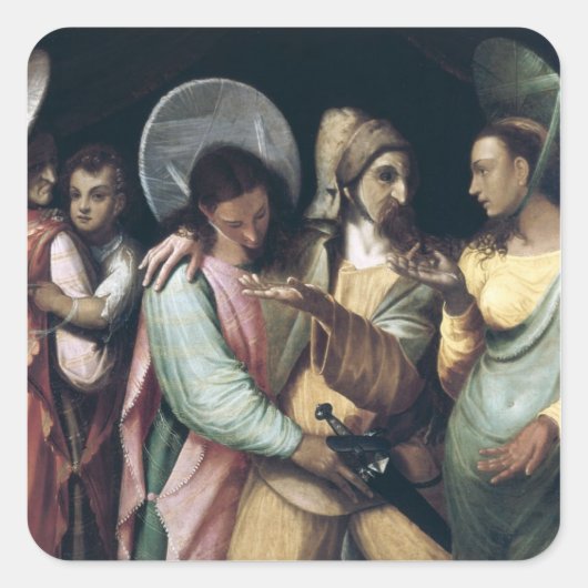Commedia dell'Arteのシーン， c.1765 スクエアシール (正面)