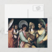 Commedia dell'Arteのシーン, c.1765 ポストカード (正面/裏面)