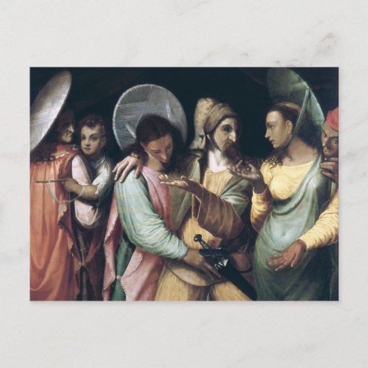 Commedia dell'Arteのシーン, c.1765 ポストカード (正面)