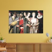 Commedia dell'Arteの俳優 キャンバスプリント (インサイチュ (リビング))