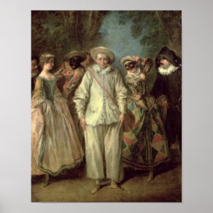 Commedia dell'Arteの俳優 ポスター