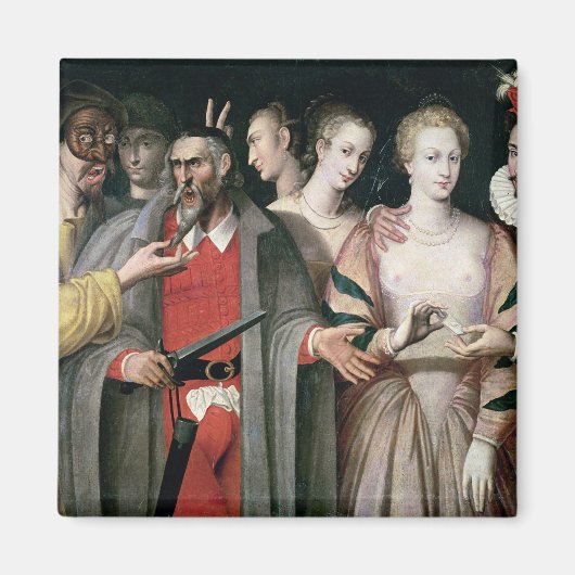 Commedia dell'Arteの俳優 マグネット (正面)