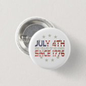Commemorate Our Nations 250th July 4th Button 缶バッジ (正面&裏面)