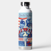 Commemorative 1776-2026 USA Personalized ウォーターボトル (左面)