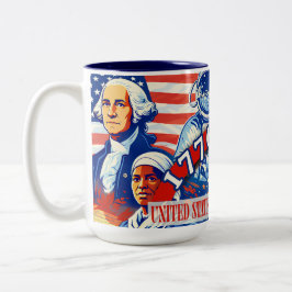 Commemorative 1776-2026 USA Personalized ツートーンマグカップ