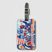 Commemorative 1776-2026 USA Semiquincentennial  ラゲッジタグ (正面縦)